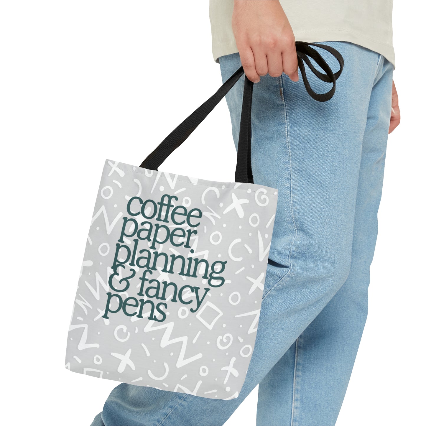 Planner Needs Tote Bag (Gray+Sage)