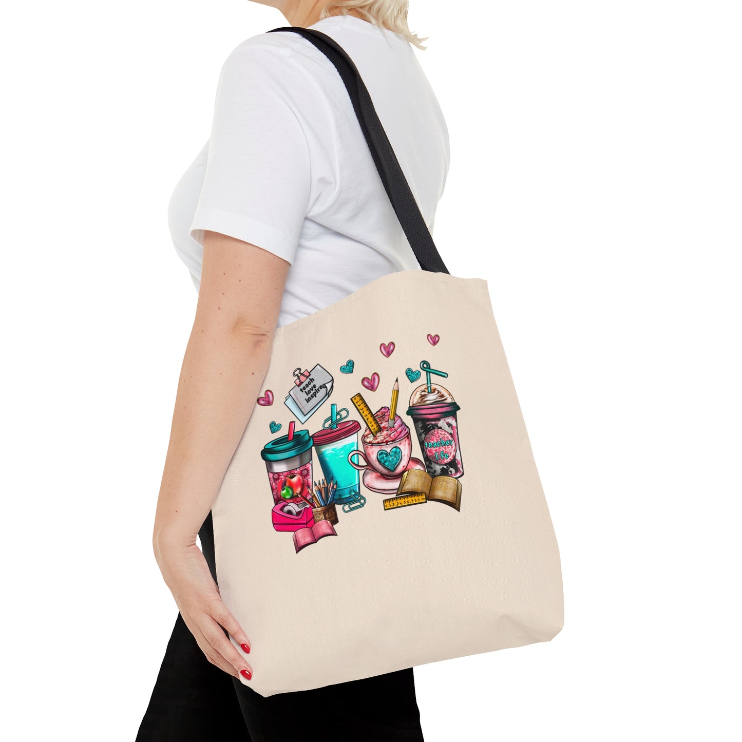 Caffeinate and Educate Tote Bag