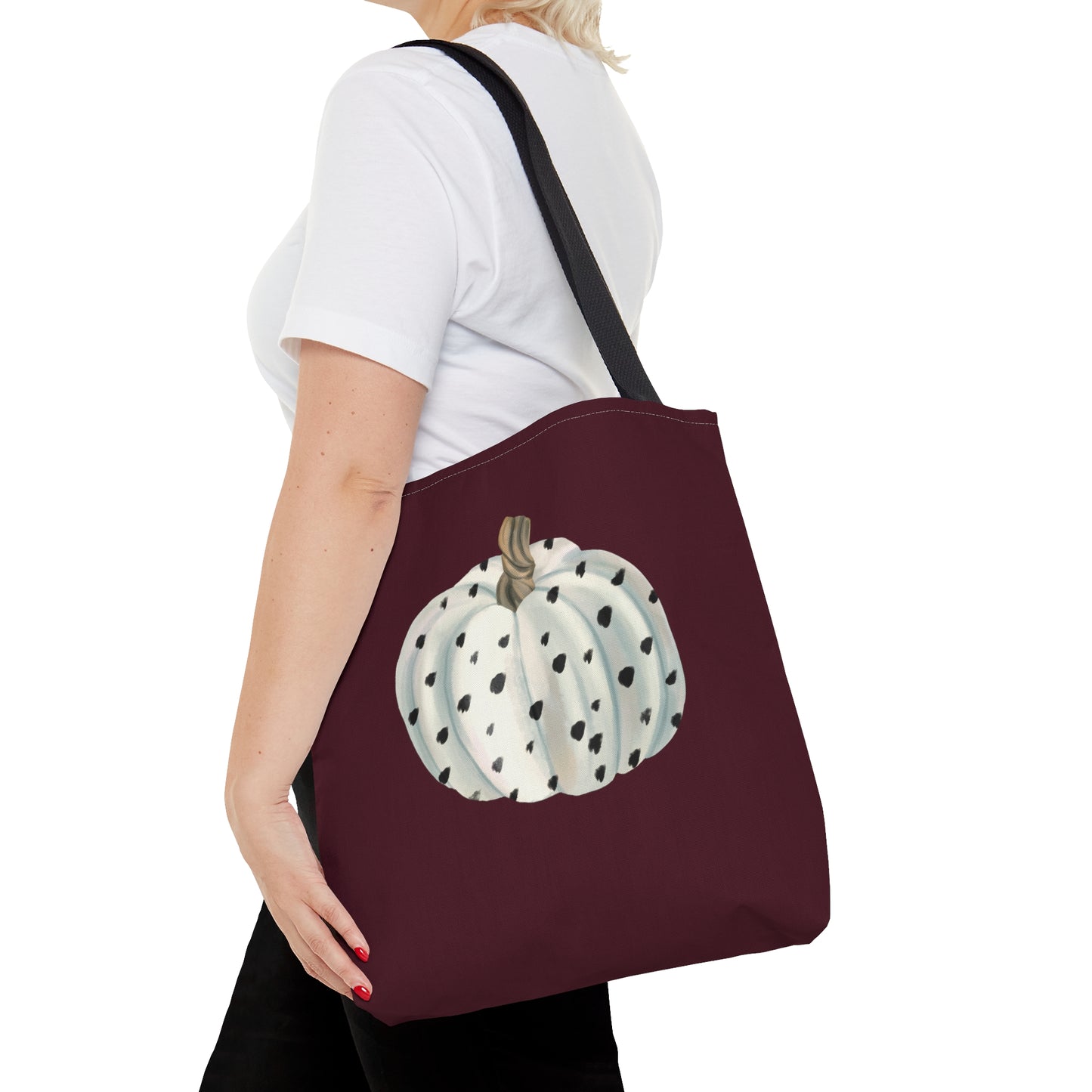 Polka Dot Pumpkin Tote