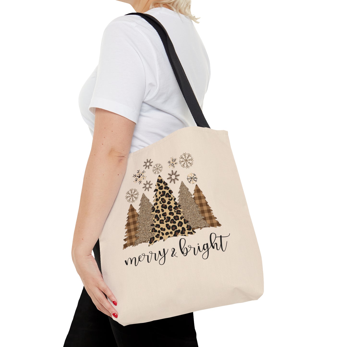 Leopard Print Trees Tote Bag
