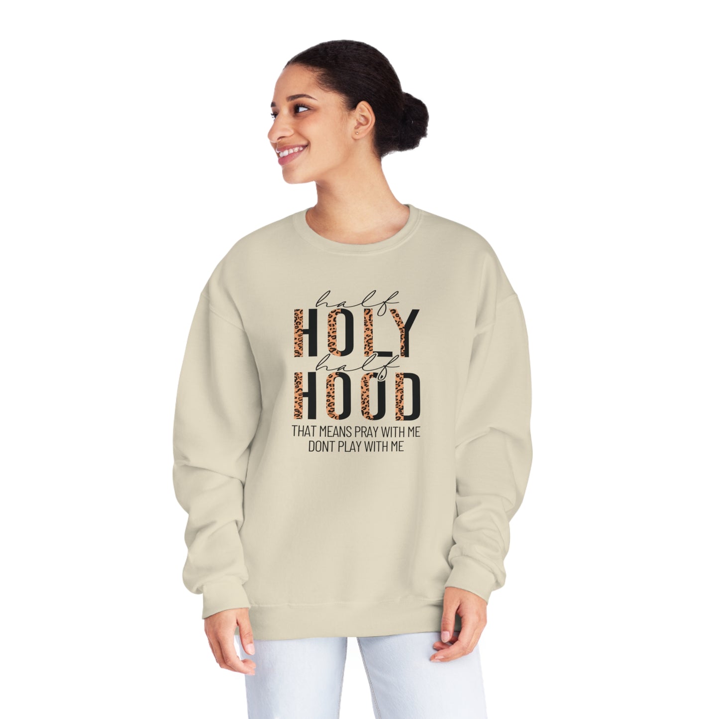 Half Hood Half Holy Sweater