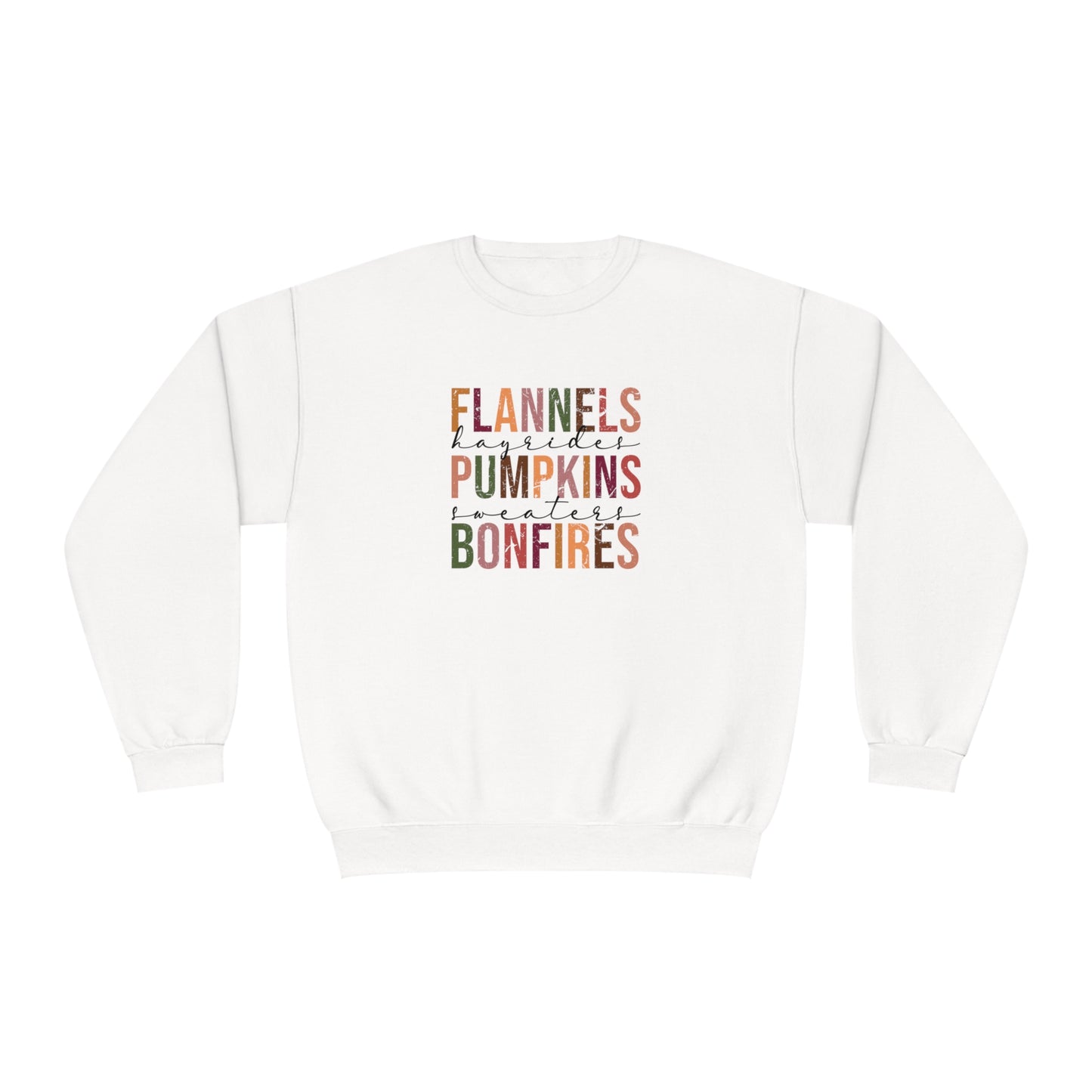 Flannel, Pumpkins and Bonfire Sweater