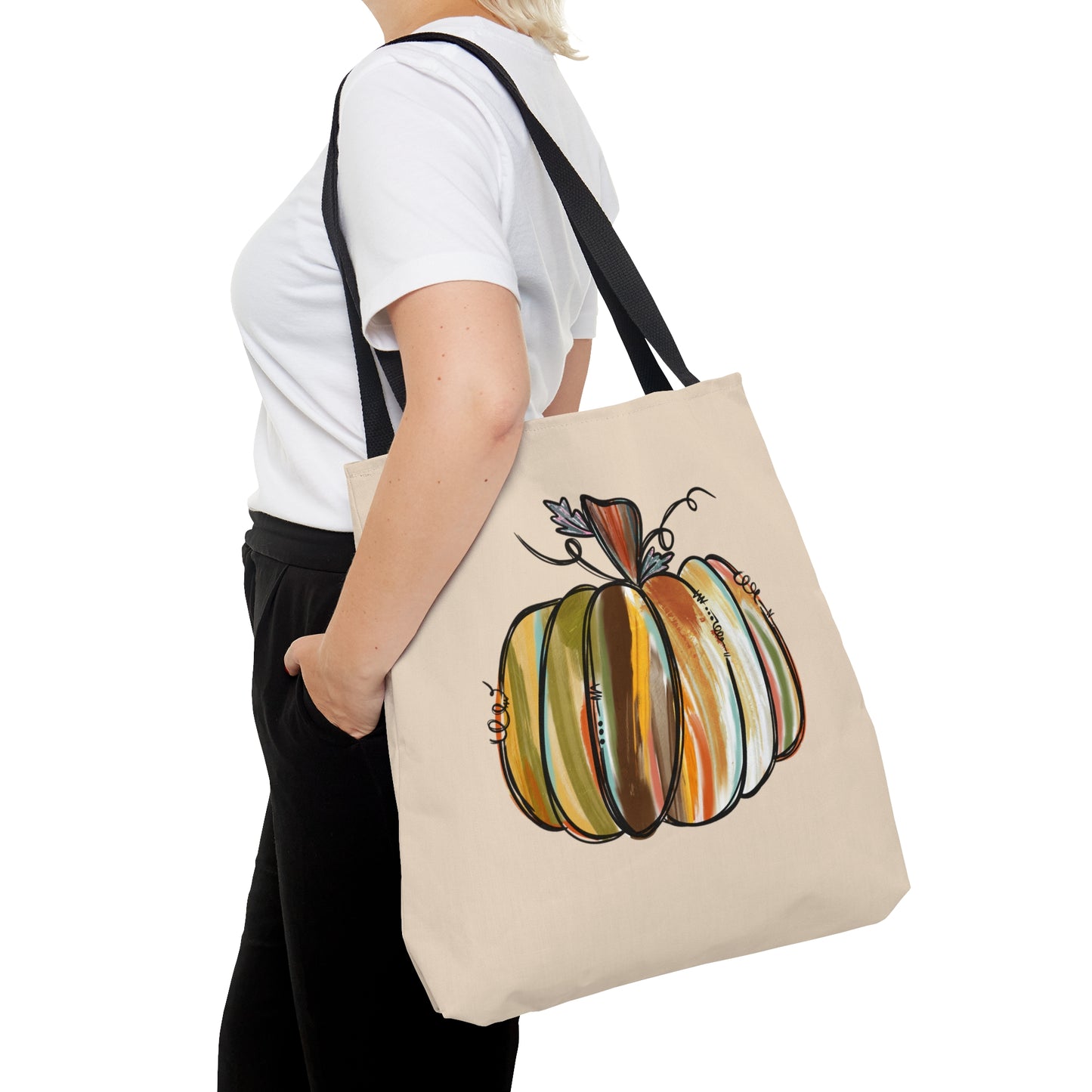 Painted Pumpkin Tote