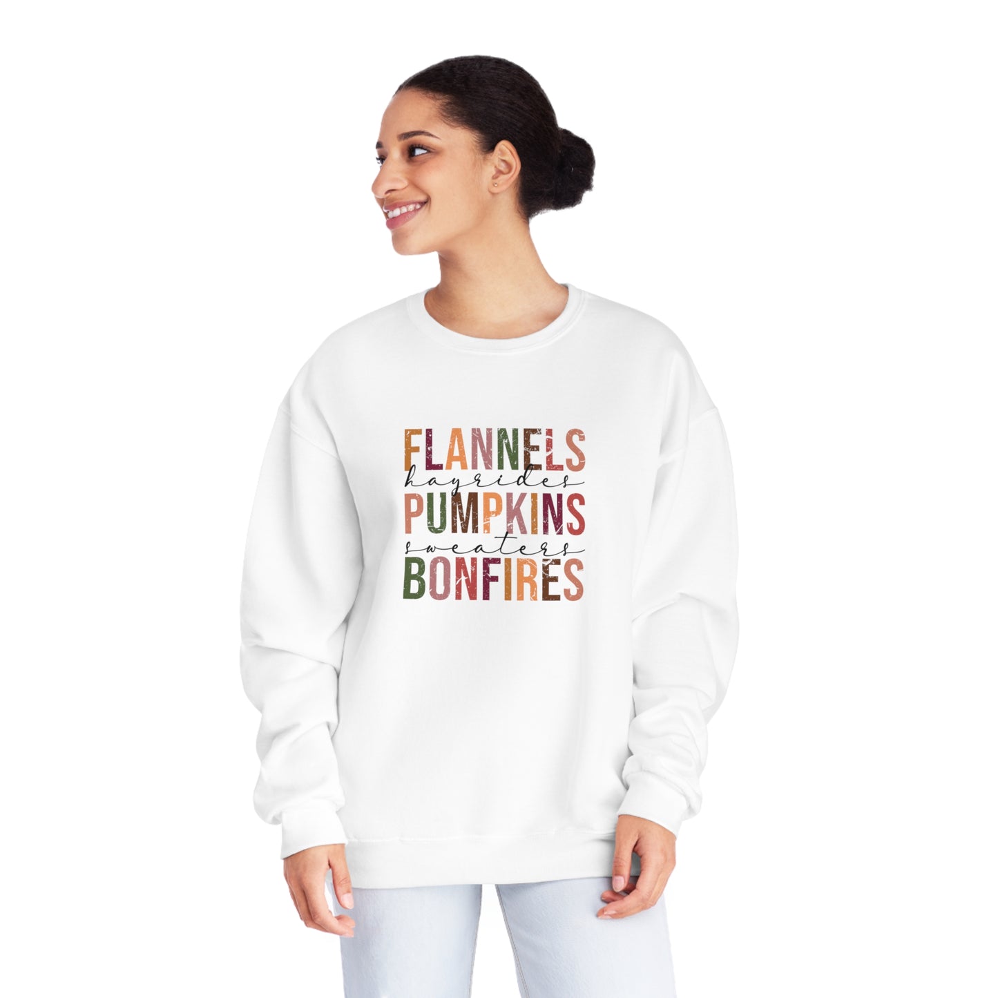 Flannel, Pumpkins and Bonfire Sweater