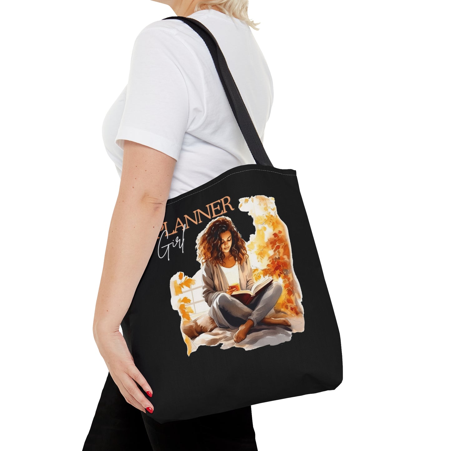 Cozy Planner Girl Tote Bag