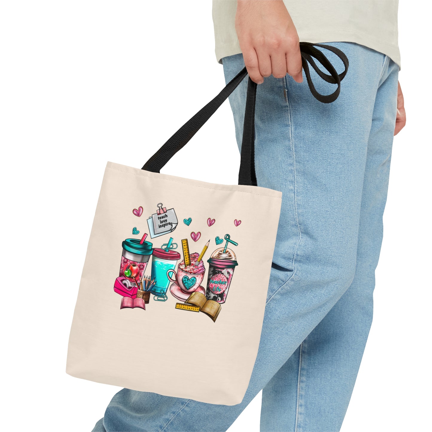 Caffeinate and Educate Tote Bag