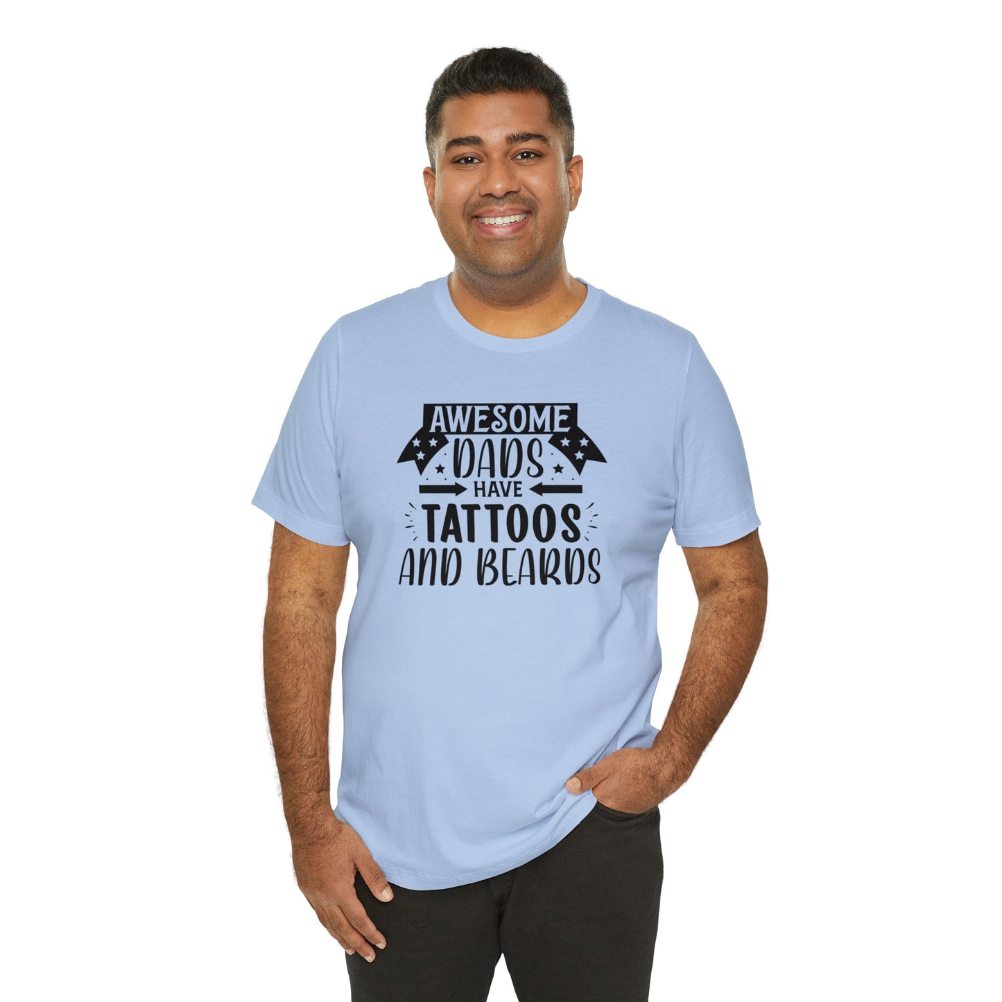 Beard and Tattoo Dad Tshirt
