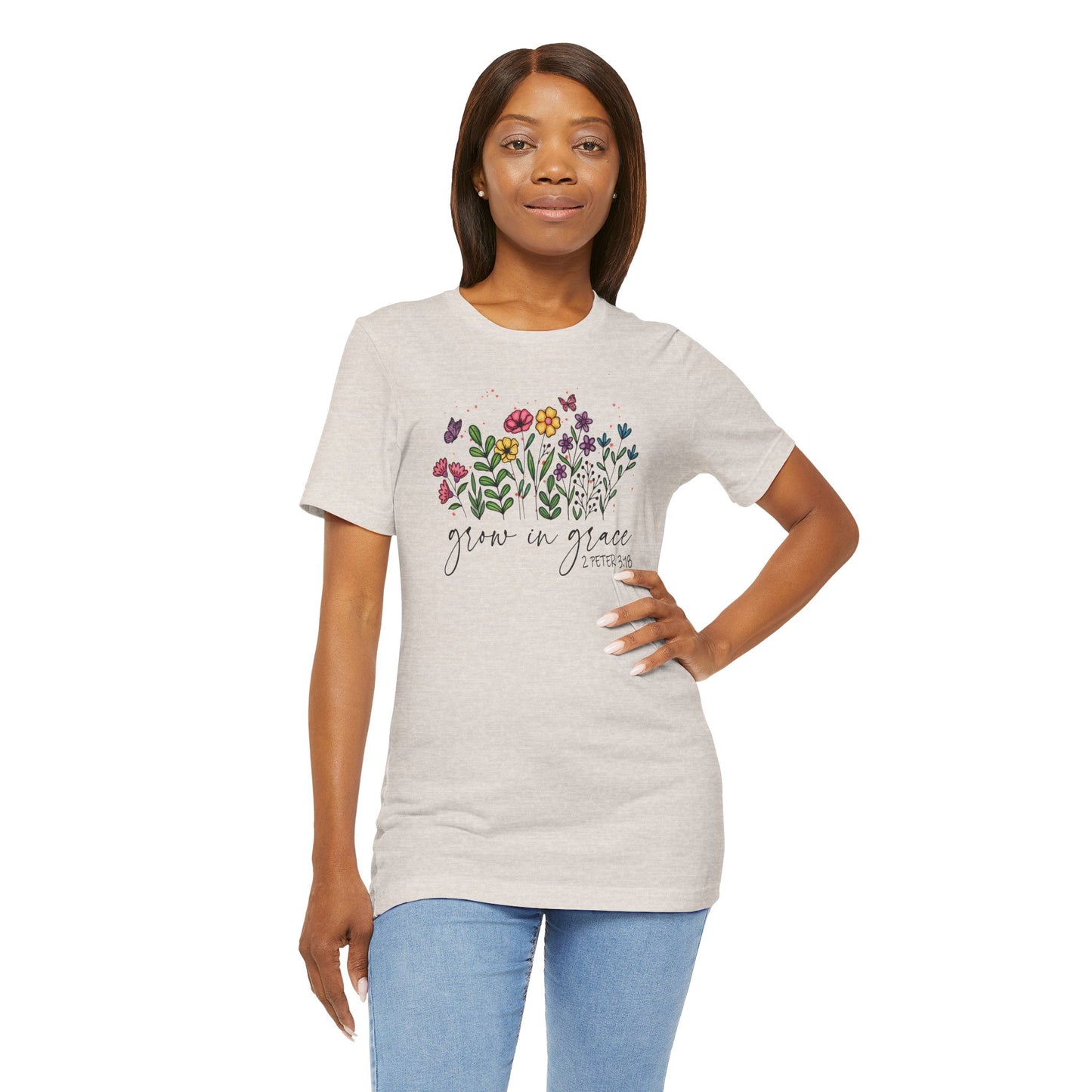Floral Tee - Grow in Grace Women's T-Shirt