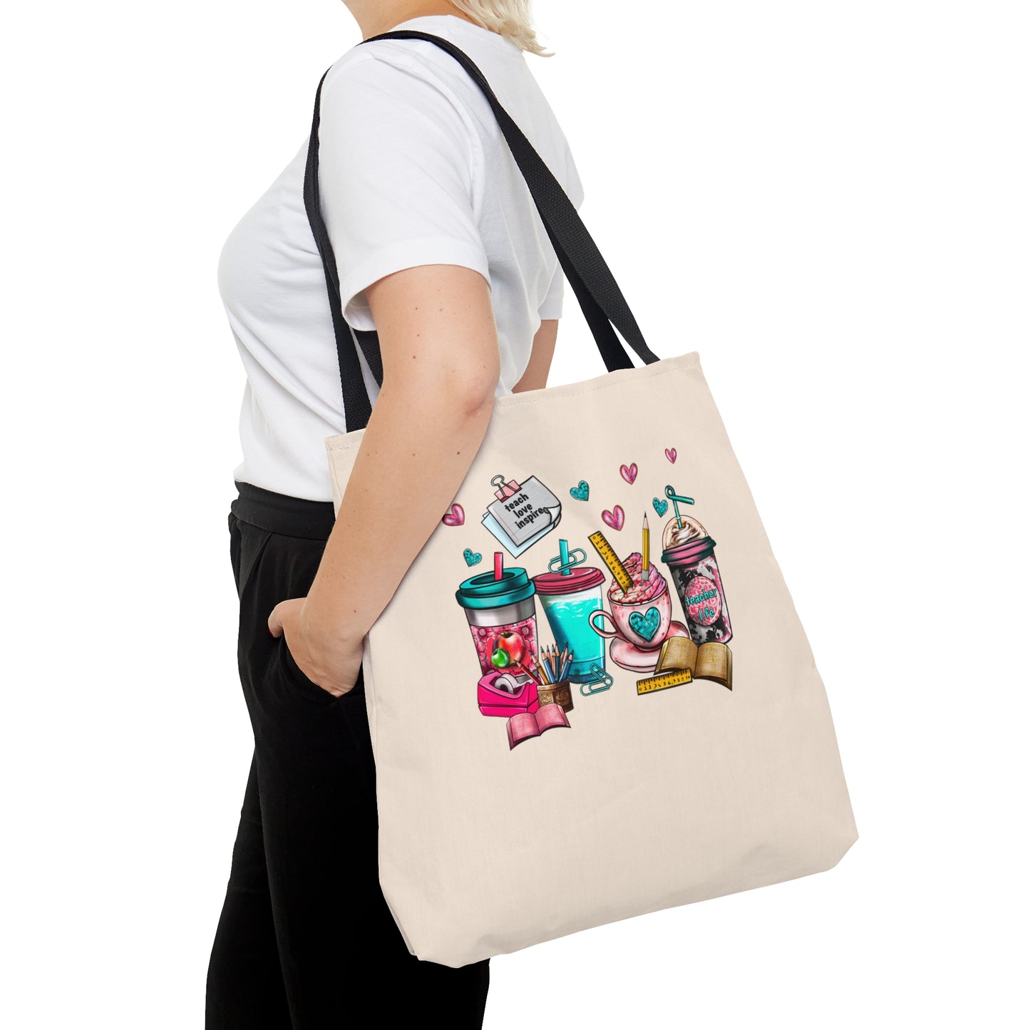 Caffeinate and Educate Tote Bag