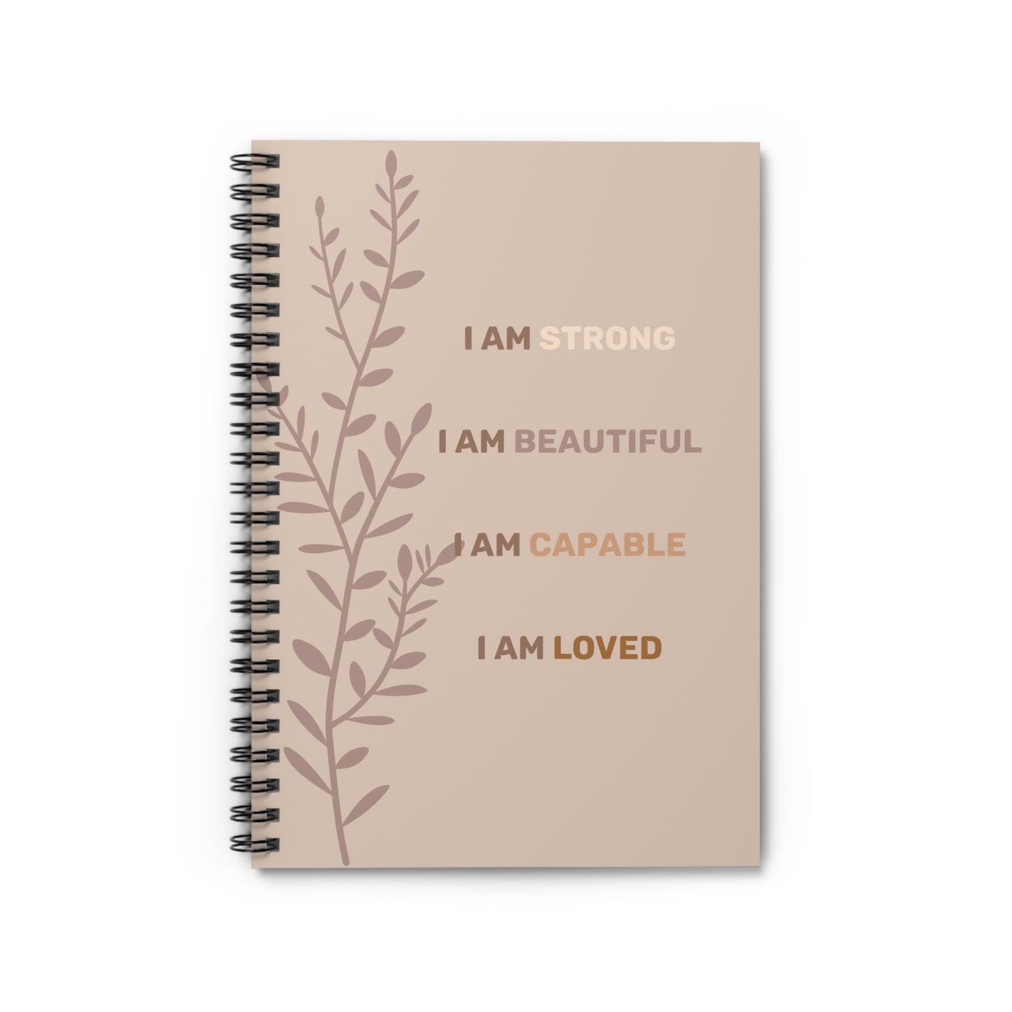 Positive Affirmation Spiral Notebook