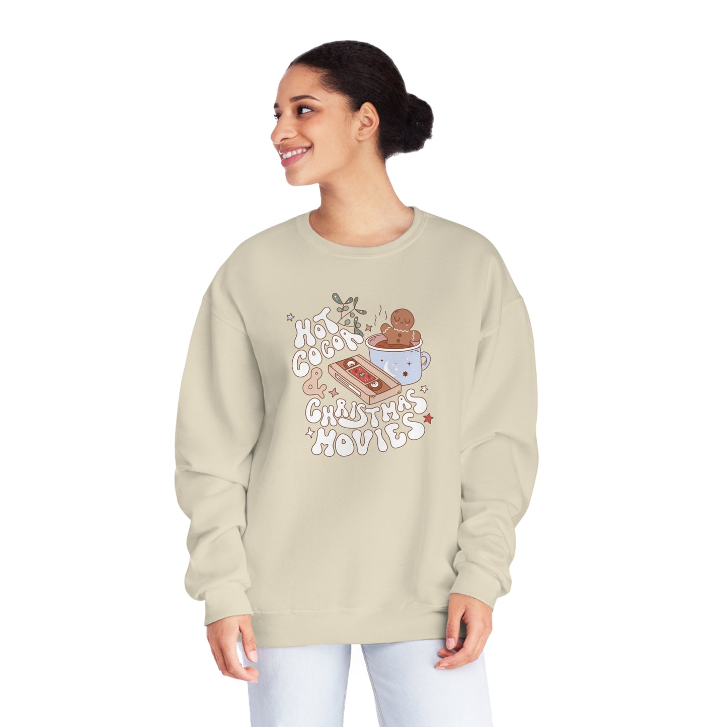 Hot Cocoa and Christmas Movies Sweater