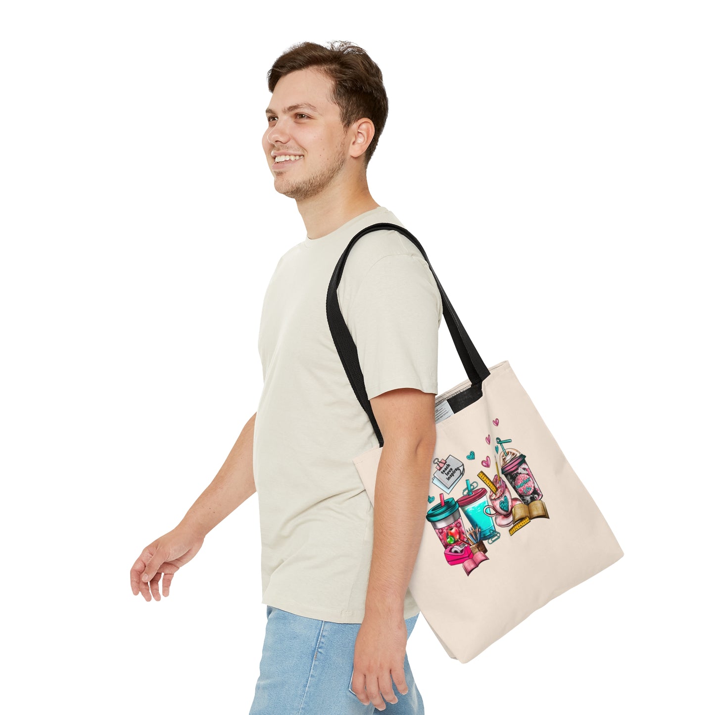 Caffeinate and Educate Tote Bag