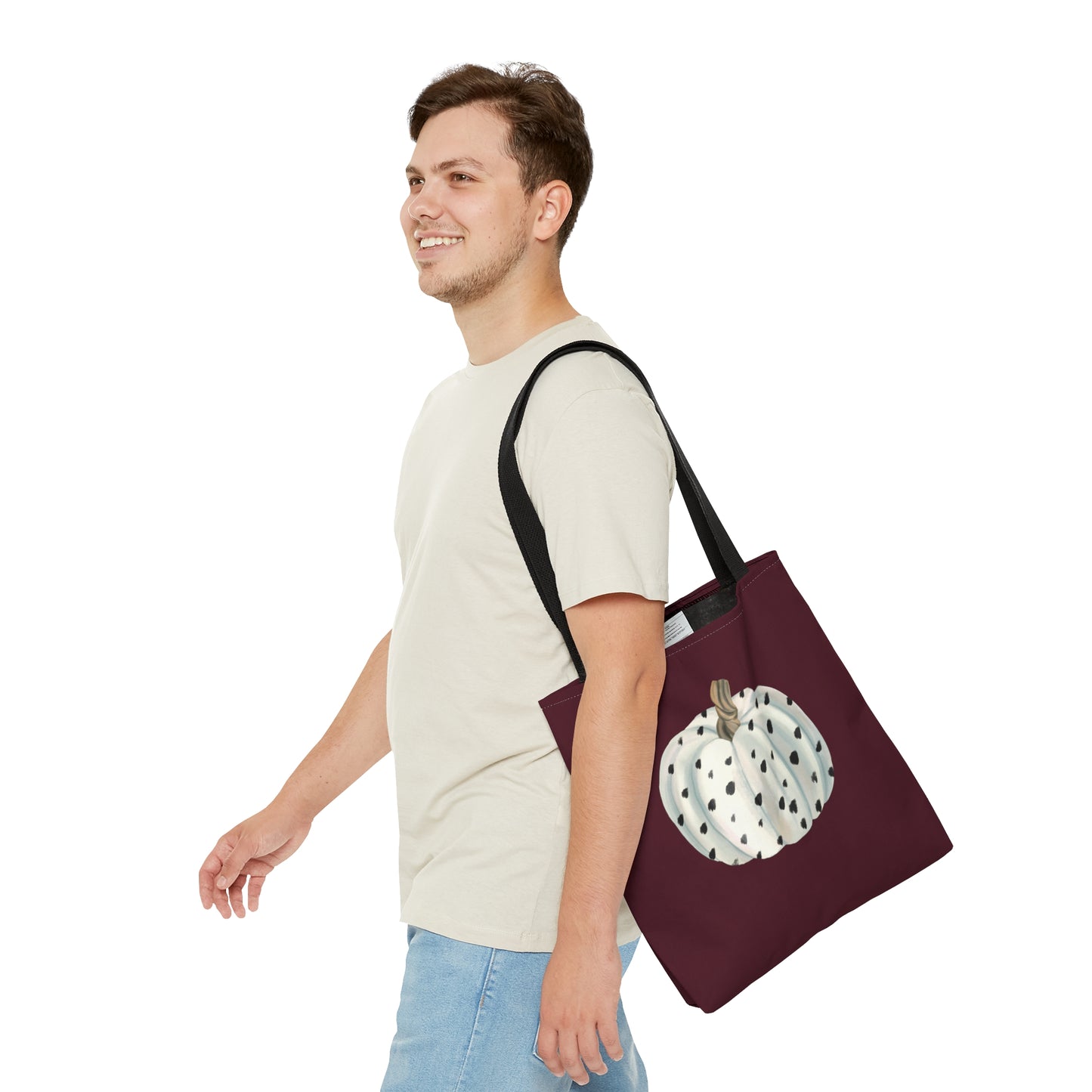 Polka Dot Pumpkin Tote