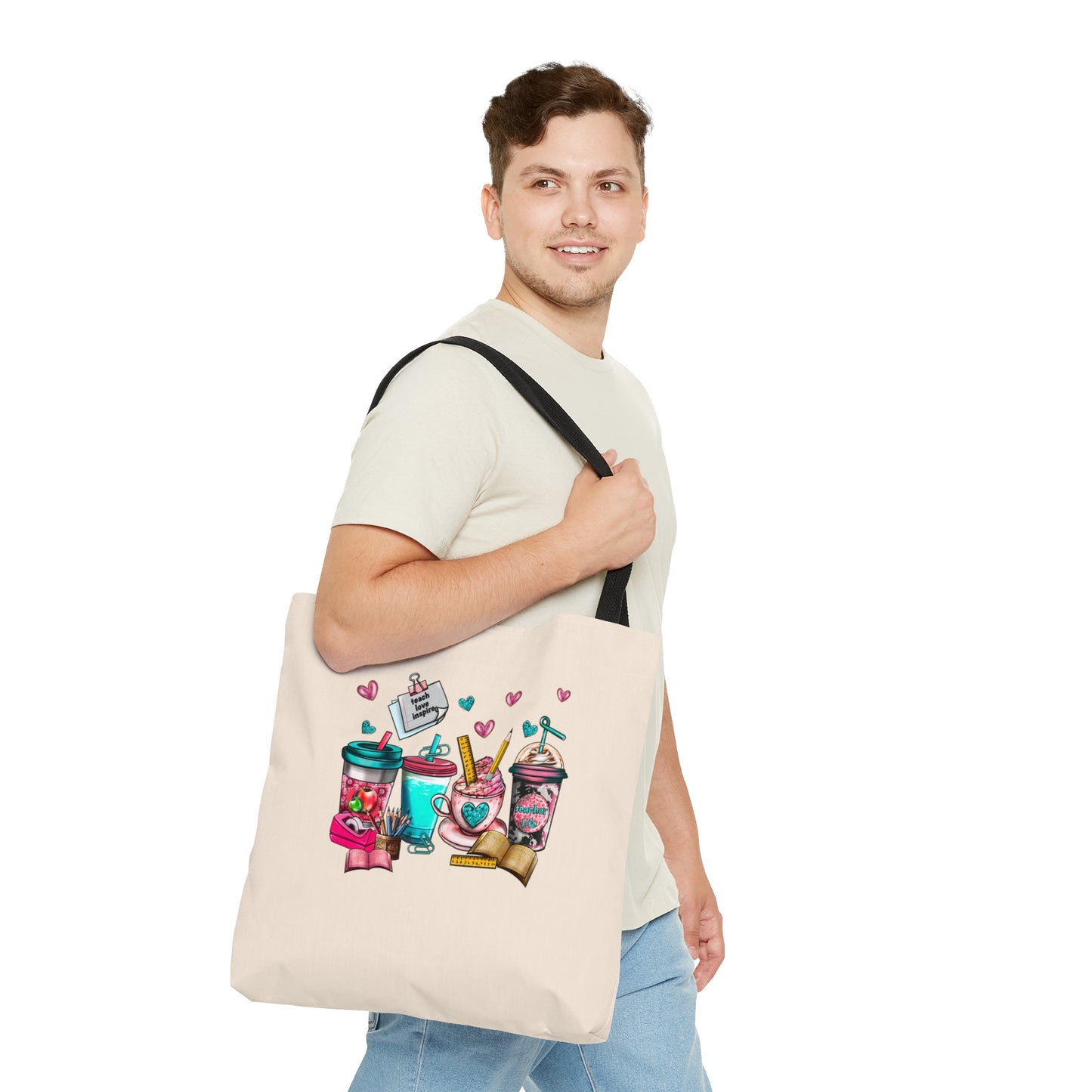 Caffeinate and Educate Tote Bag