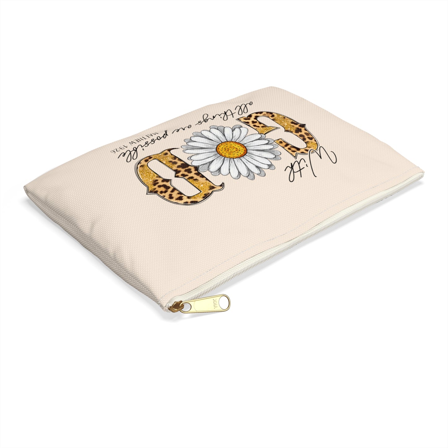 With God All Things Accessory Pouch
