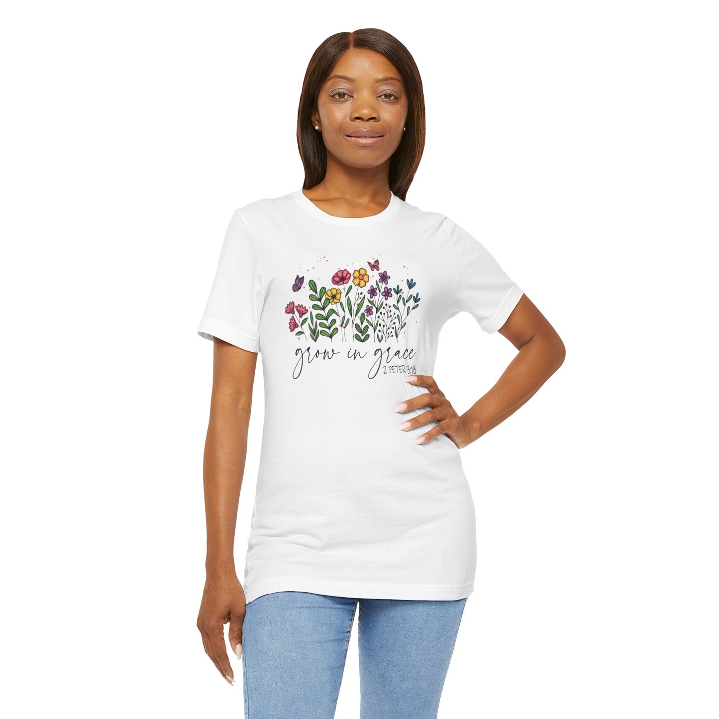 Floral Tee - Grow in Grace Women's T-Shirt