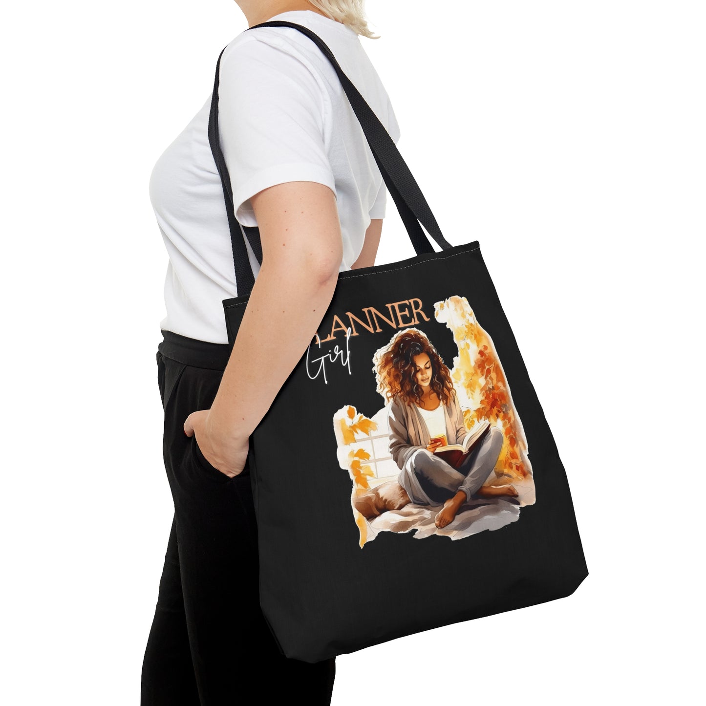Cozy Planner Girl Tote Bag