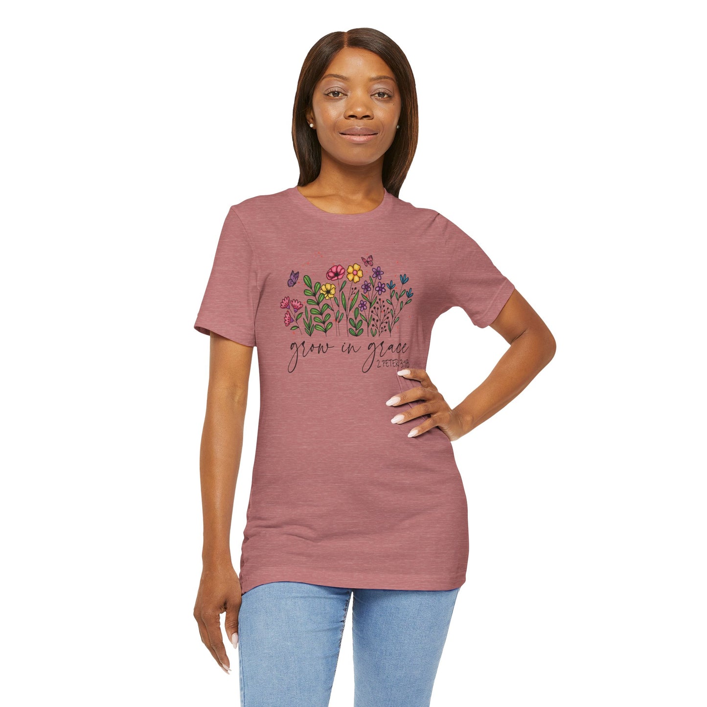 Floral Tee - Grow in Grace Women's T-Shirt