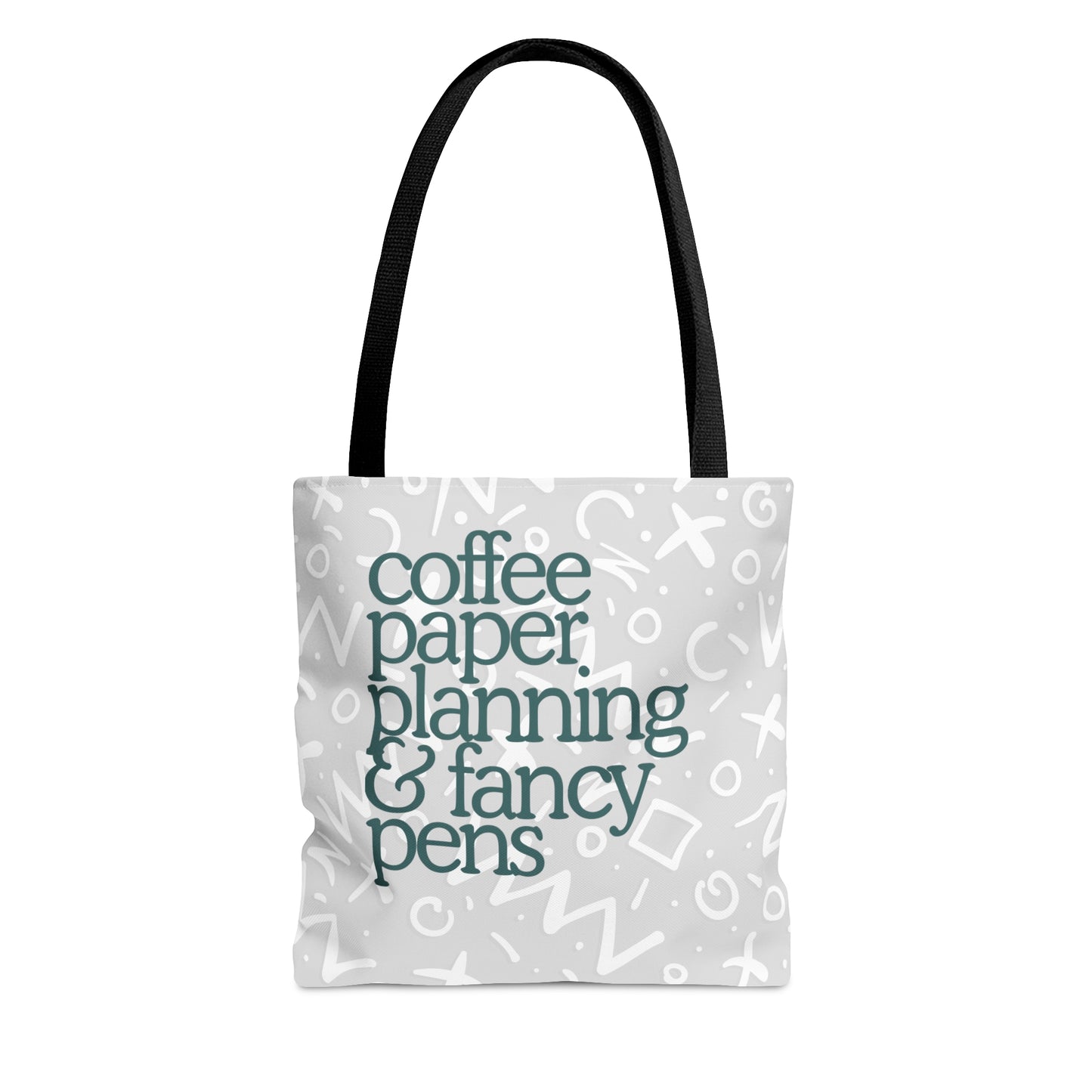 Planner Needs Tote Bag (Gray+Sage)