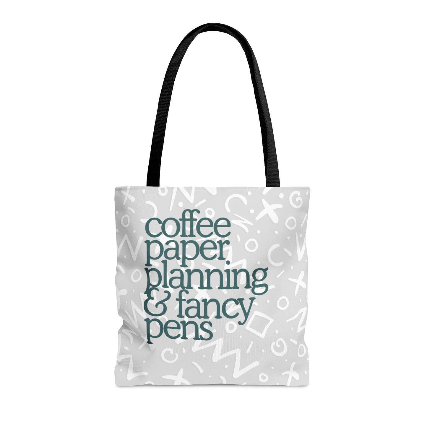 Planner Needs Tote Bag (Gray+Sage)