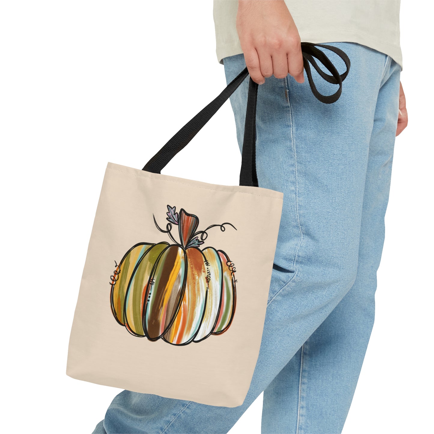 Painted Pumpkin Tote