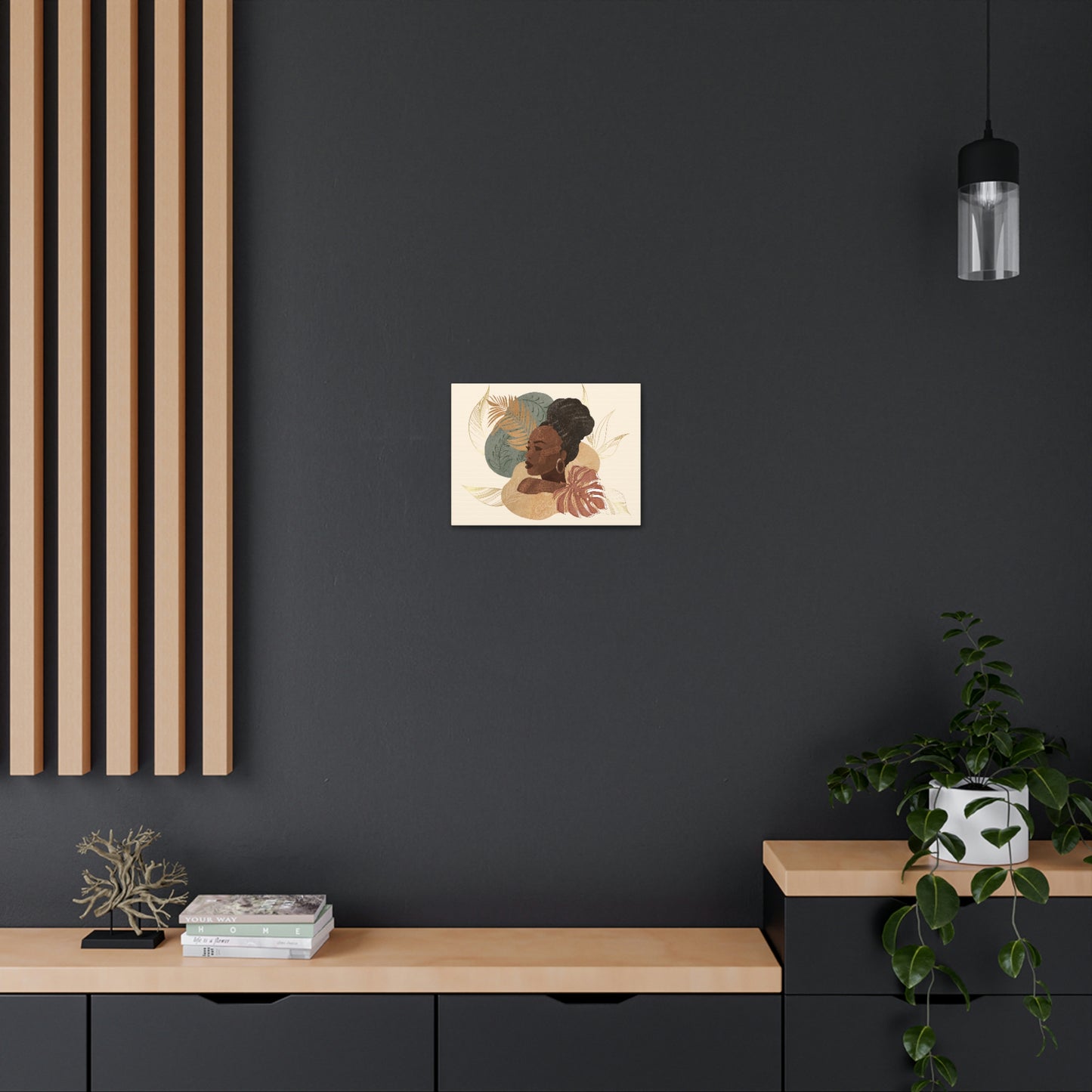 Melanin Beauty Canvas Gallery Wraps | High Bun