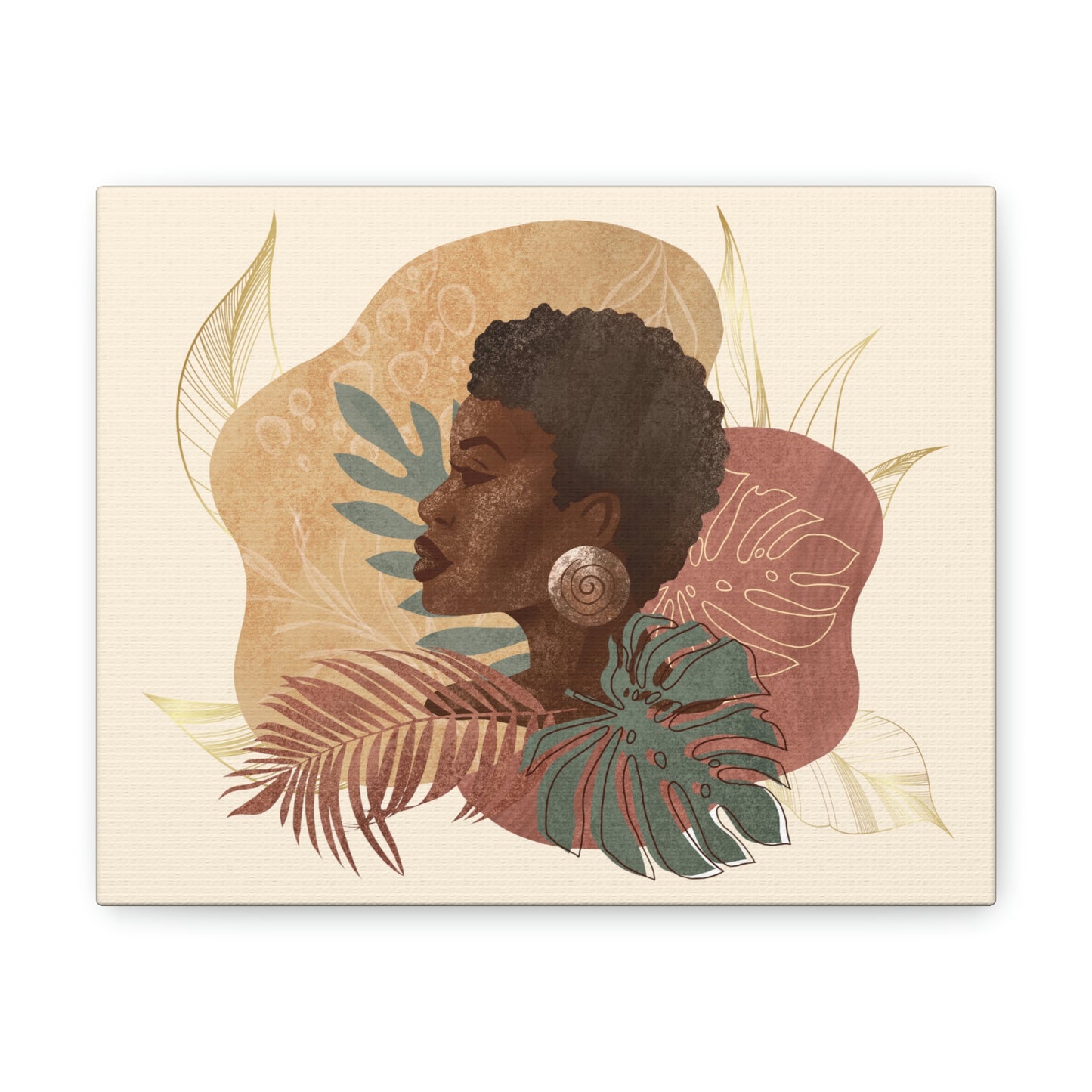 Melanin Beauty Canvas Gallery Wraps | Short & Sophisticated
