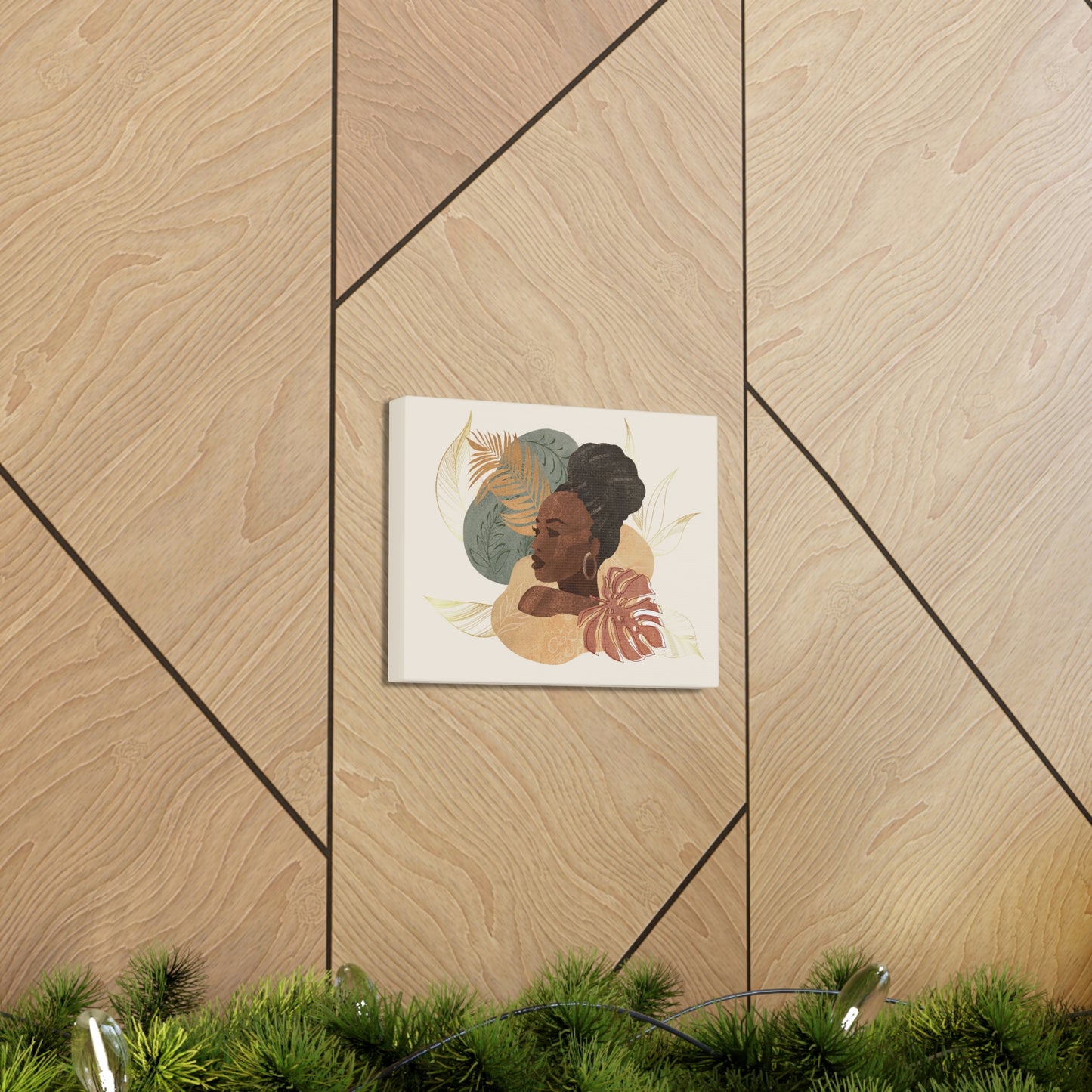 Melanin Beauty Canvas Gallery Wraps | High Bun