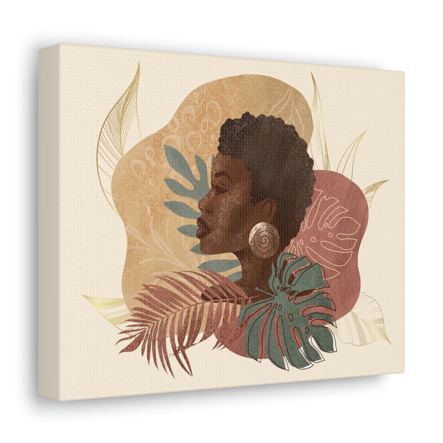 Melanin Beauty Canvas Gallery Wraps | Short & Sophisticated