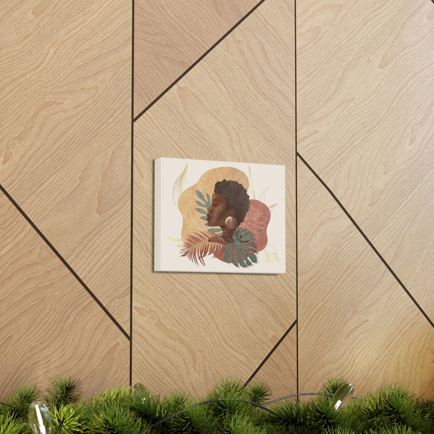 Melanin Beauty Canvas Gallery Wraps | Short & Sophisticated