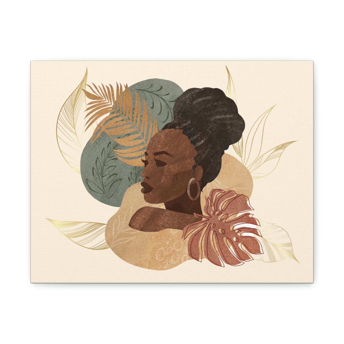 Melanin Beauty Canvas Gallery Wraps | High Bun