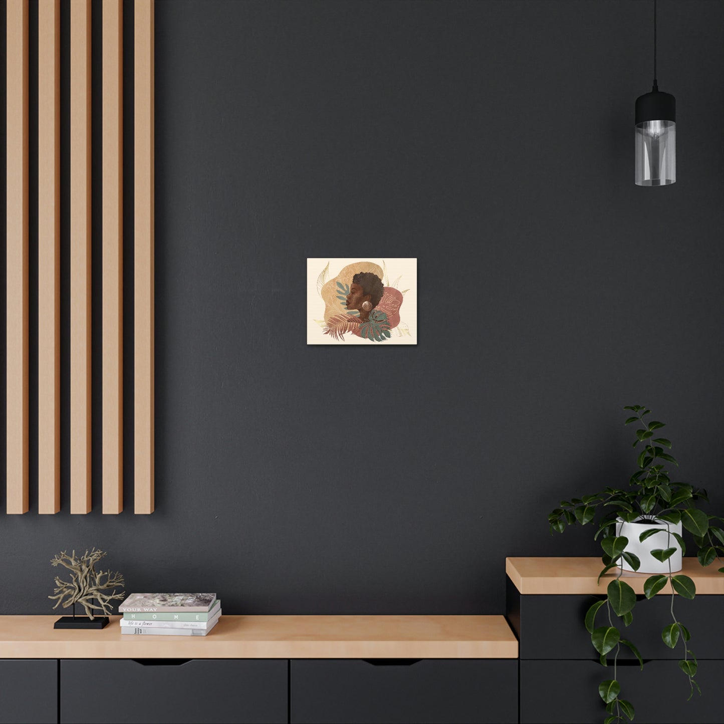 Melanin Beauty Canvas Gallery Wraps | Short & Sophisticated