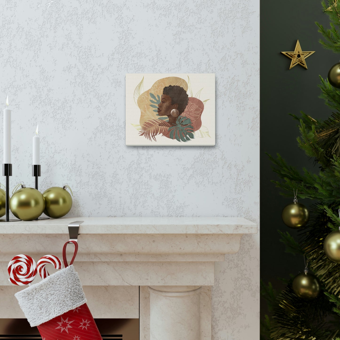 Melanin Beauty Canvas Gallery Wraps | Short & Sophisticated