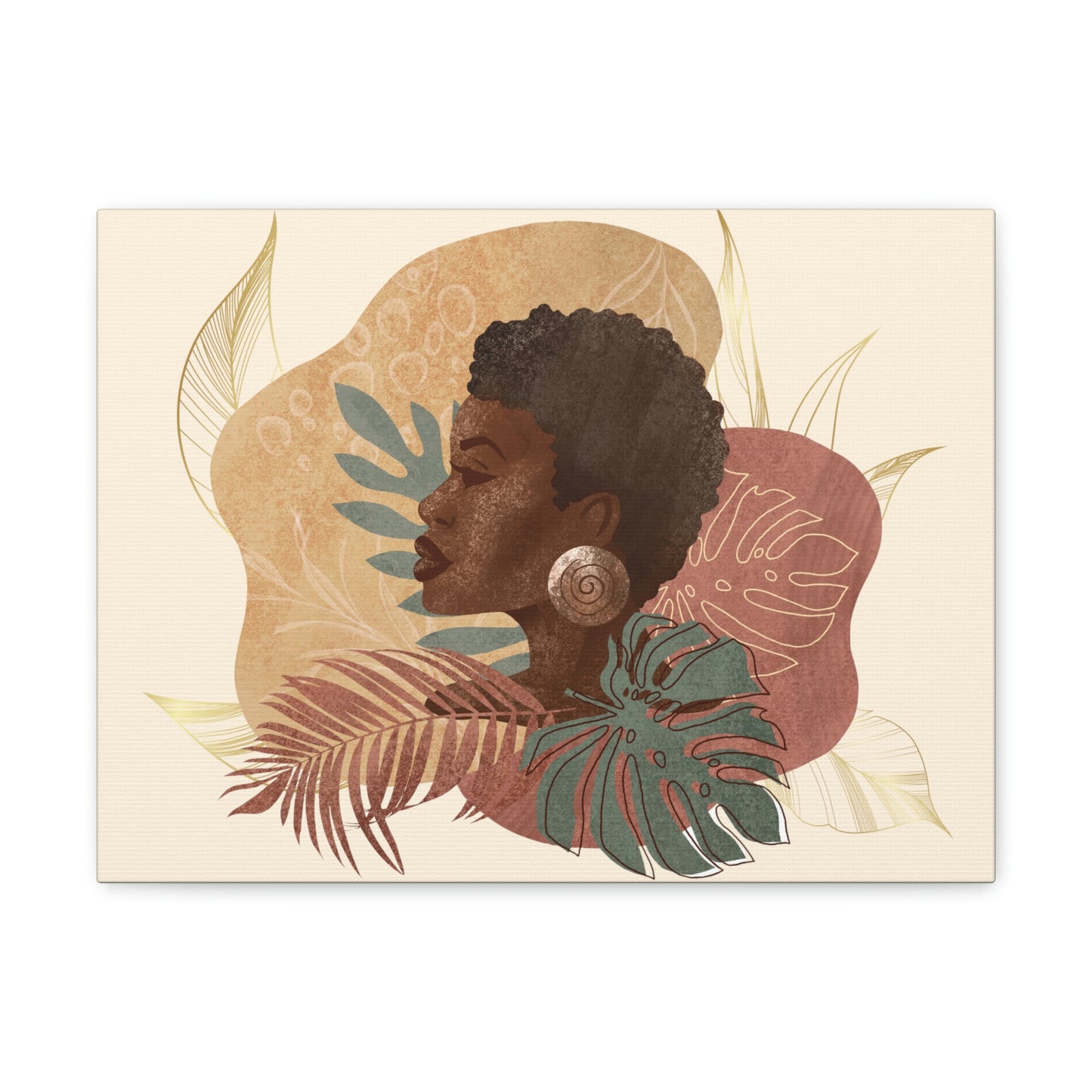 Melanin Beauty Canvas Gallery Wraps | Short & Sophisticated