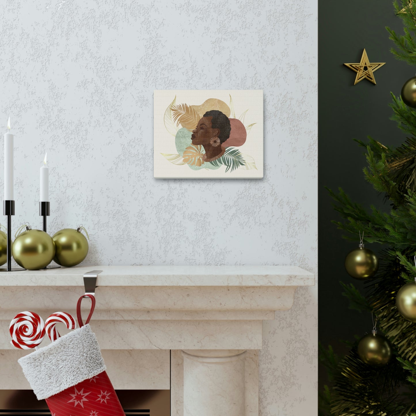 Melanin Beauty Canvas Gallery Wraps | Short & Sexy