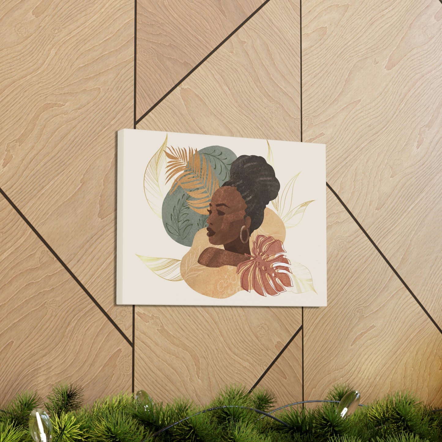 Melanin Beauty Canvas Gallery Wraps | High Bun