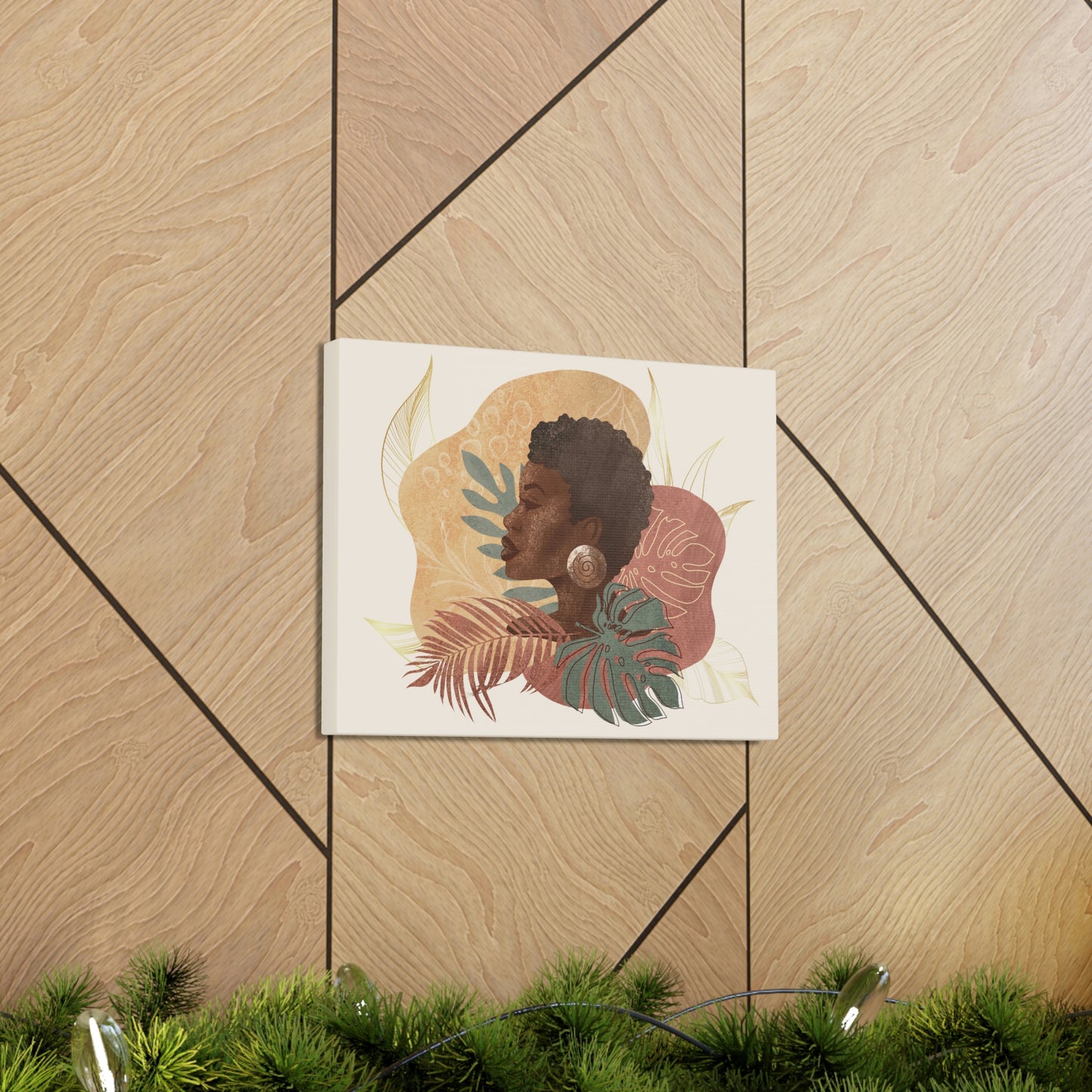 Melanin Beauty Canvas Gallery Wraps | Short & Sophisticated