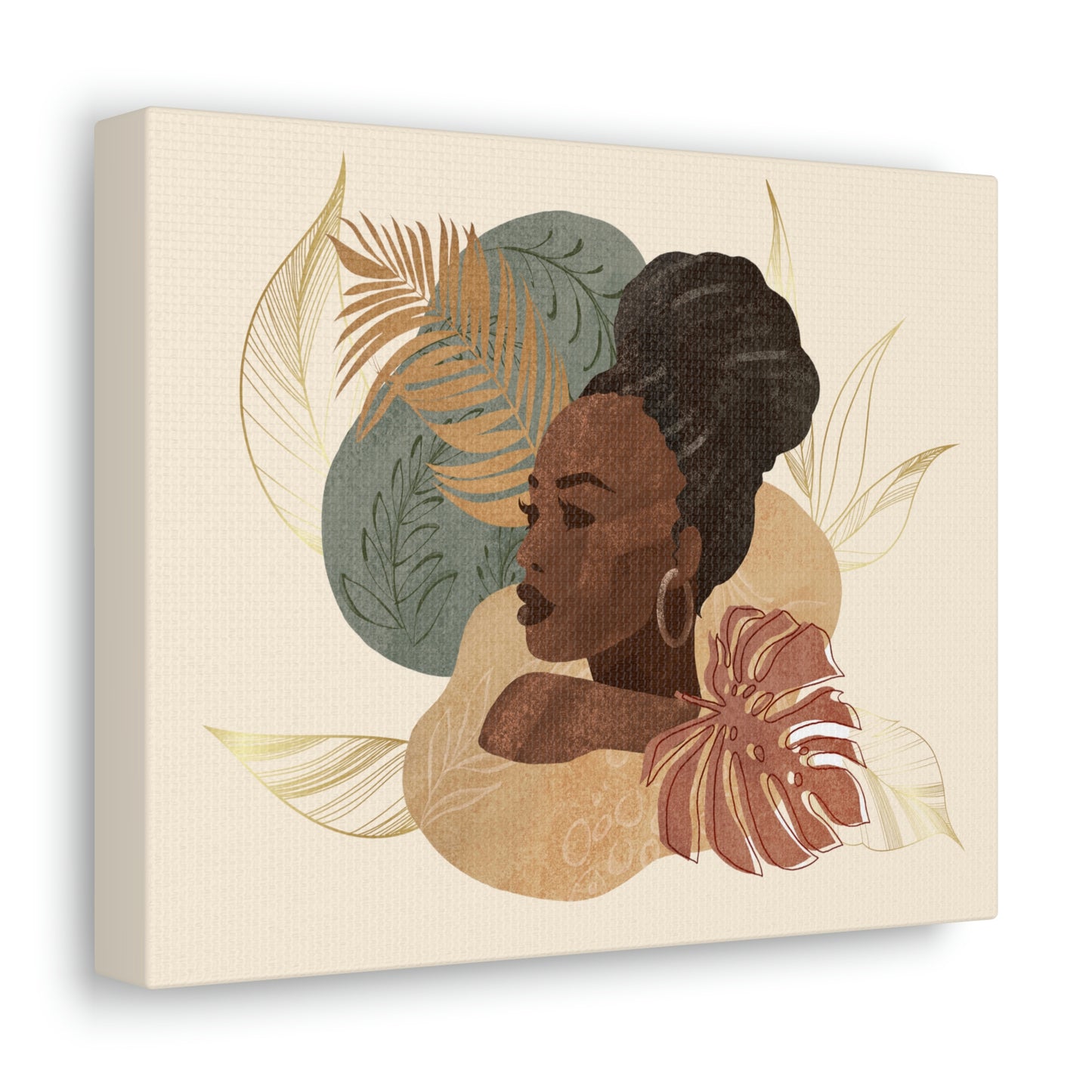 Melanin Beauty Canvas Gallery Wraps | High Bun