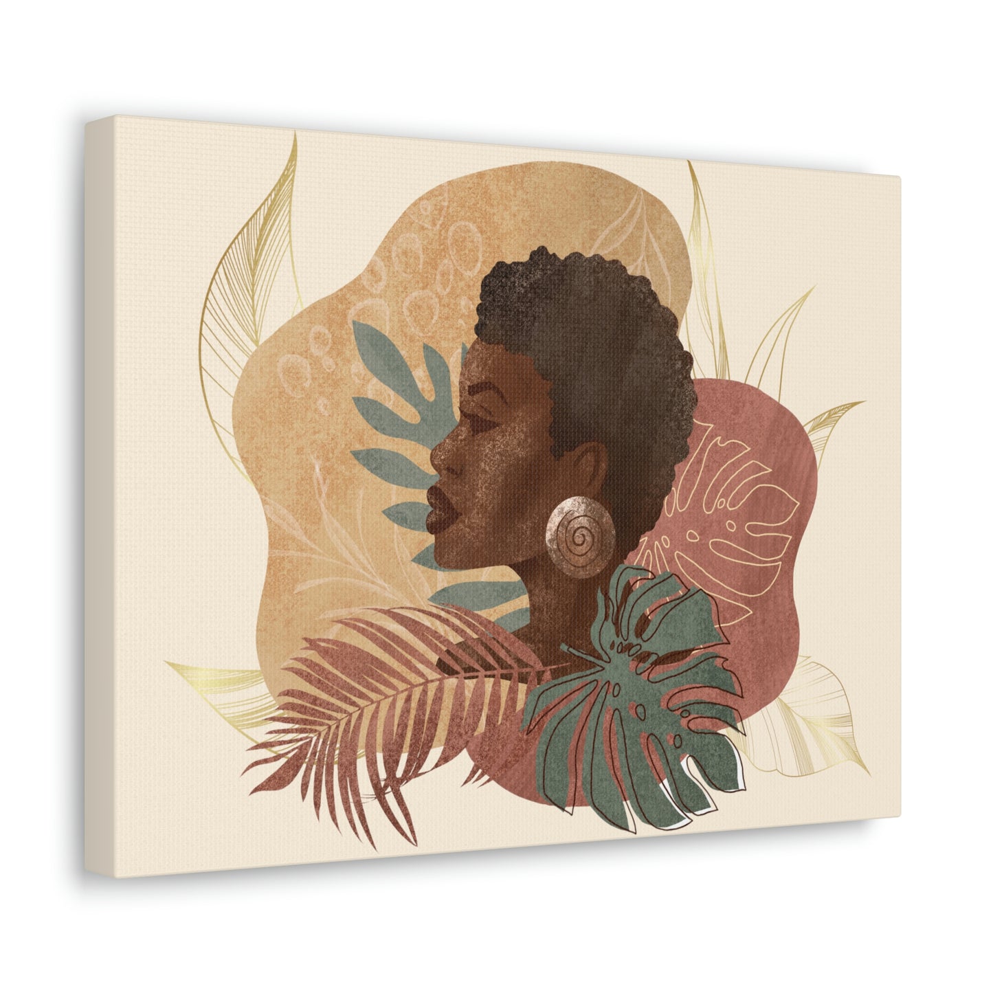 Melanin Beauty Canvas Gallery Wraps | Short & Sophisticated