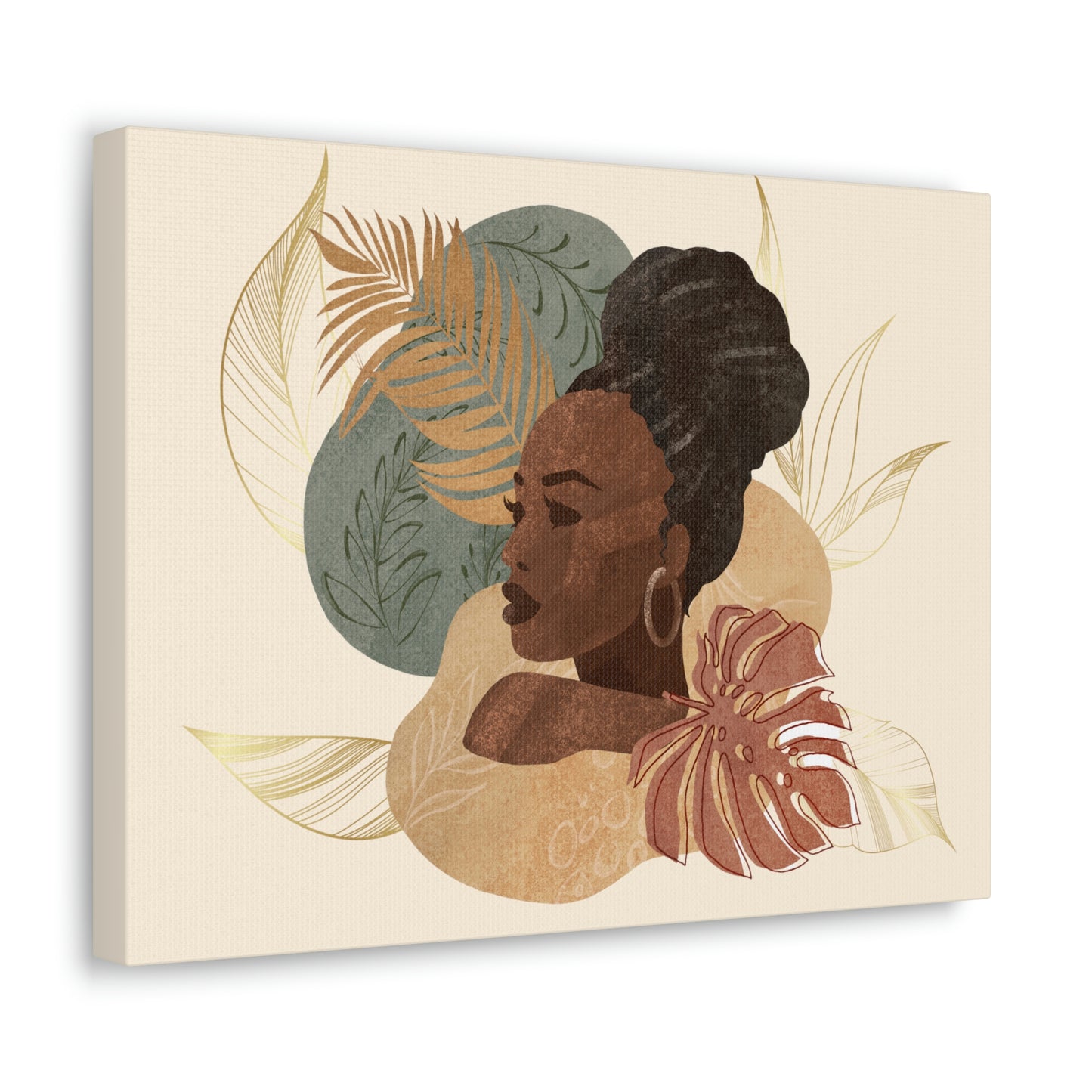 Melanin Beauty Canvas Gallery Wraps | High Bun