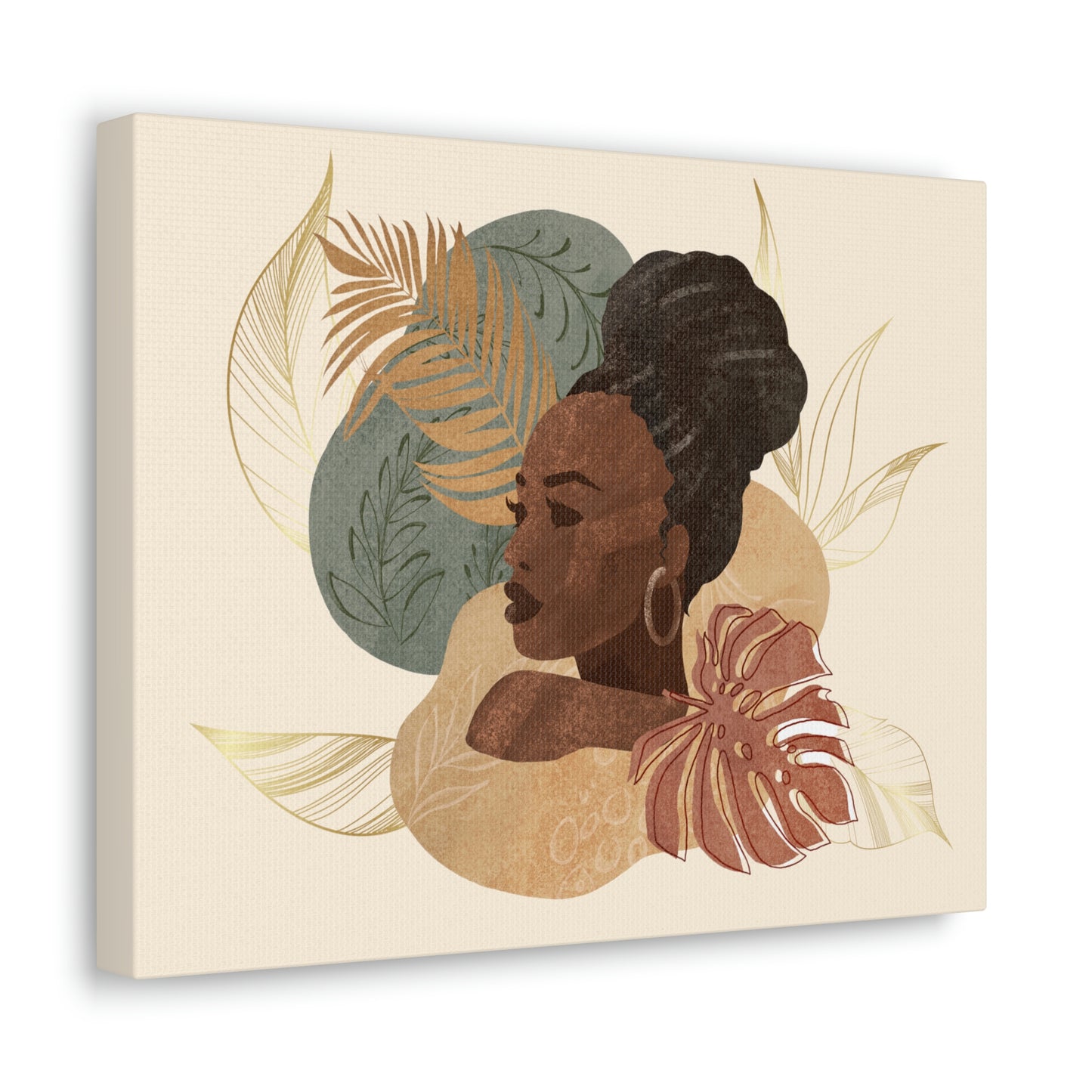 Melanin Beauty Canvas Gallery Wraps | High Bun