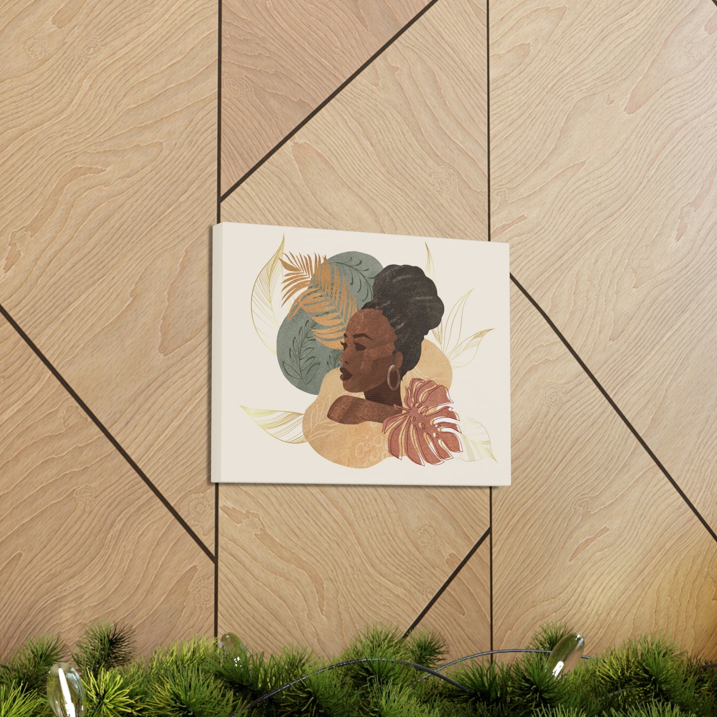 Melanin Beauty Canvas Gallery Wraps | High Bun