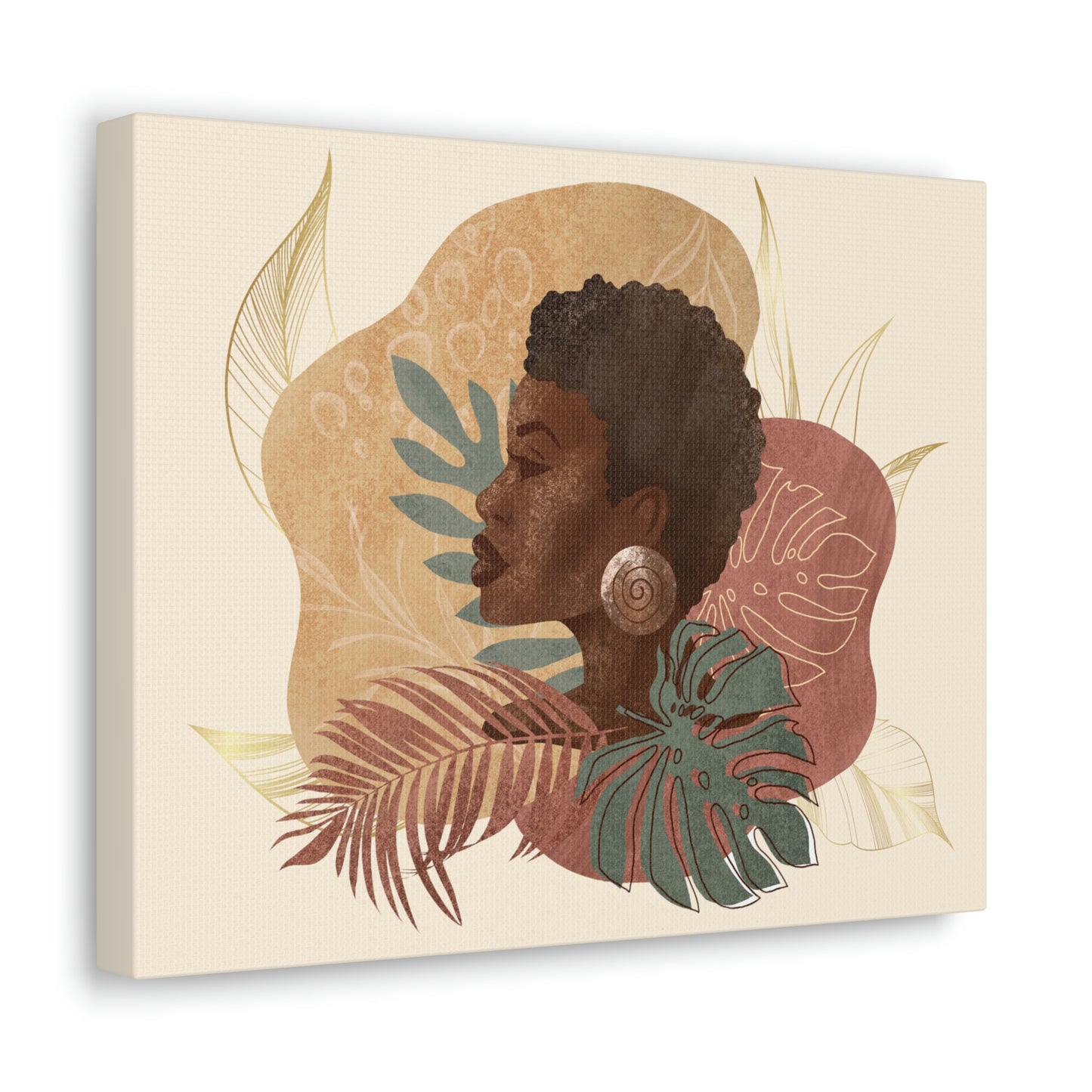Melanin Beauty Canvas Gallery Wraps | Short & Sophisticated