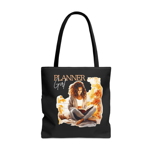Cozy Planner Girl Tote Bag