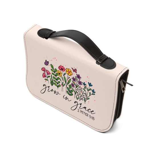 Grow in Grace Floral Bible Cover