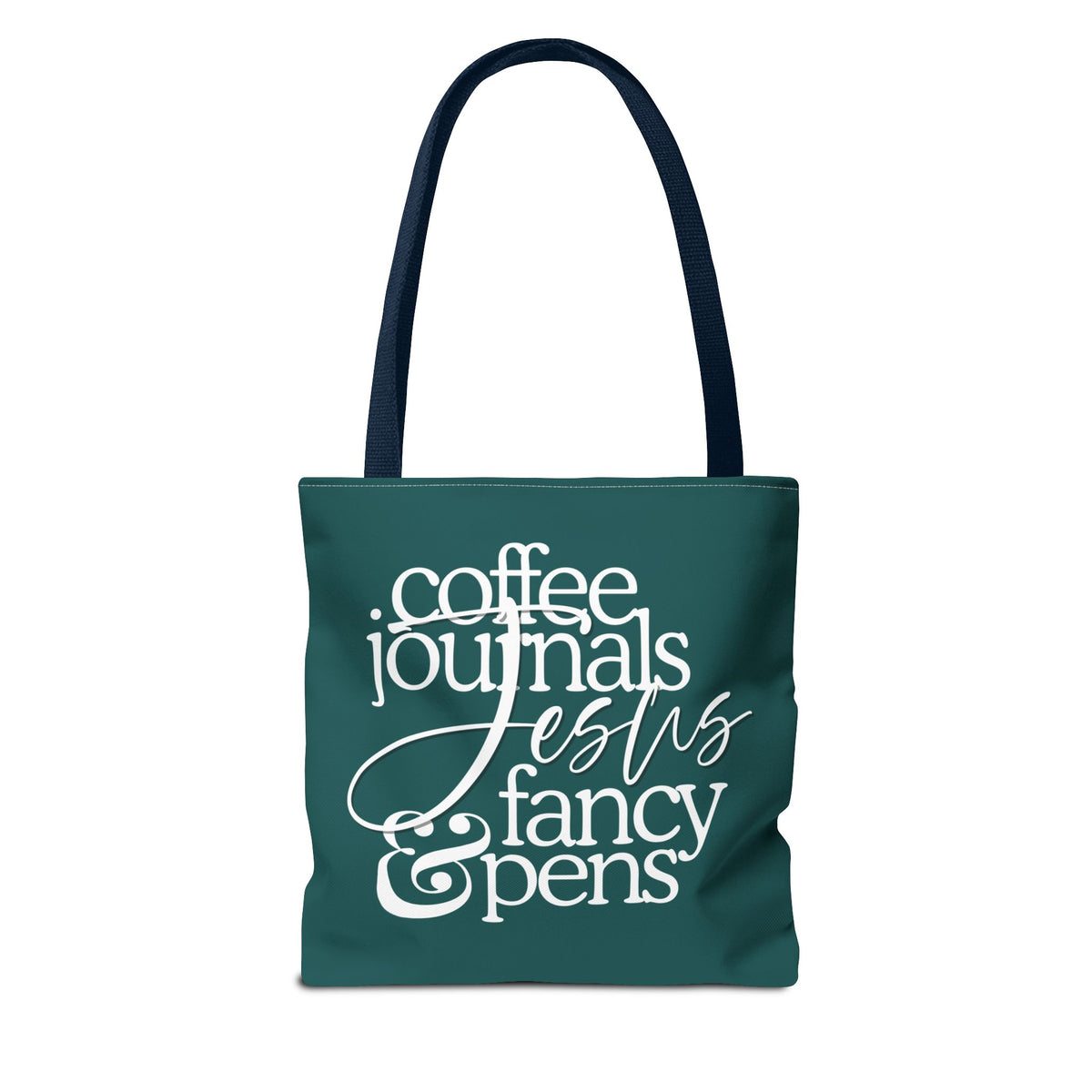 Jesus, Coffee, Journals & Fancy Pens Tote Bag