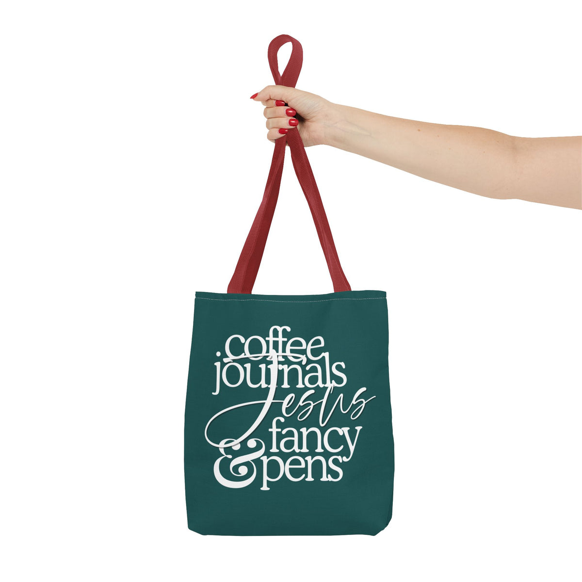 Jesus, Coffee, Journals & Fancy Pens Tote Bag