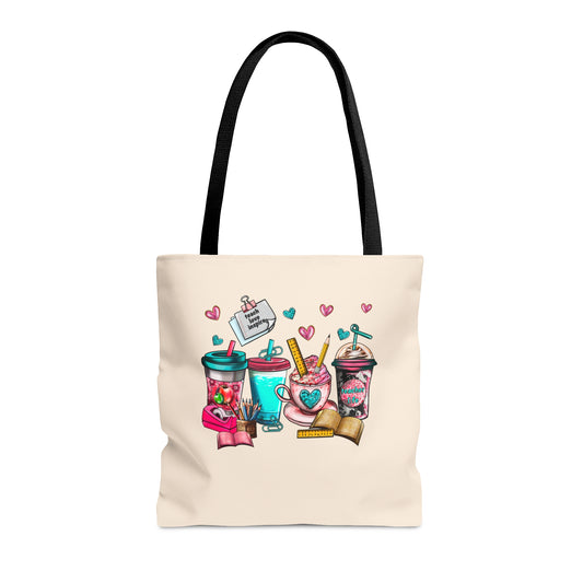 Caffeinate and Educate Tote Bag