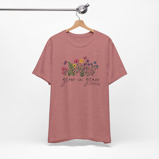 Floral Tee - Grow in Grace Women's T-Shirt