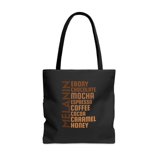 Melanin Blend Tote Bag - Black